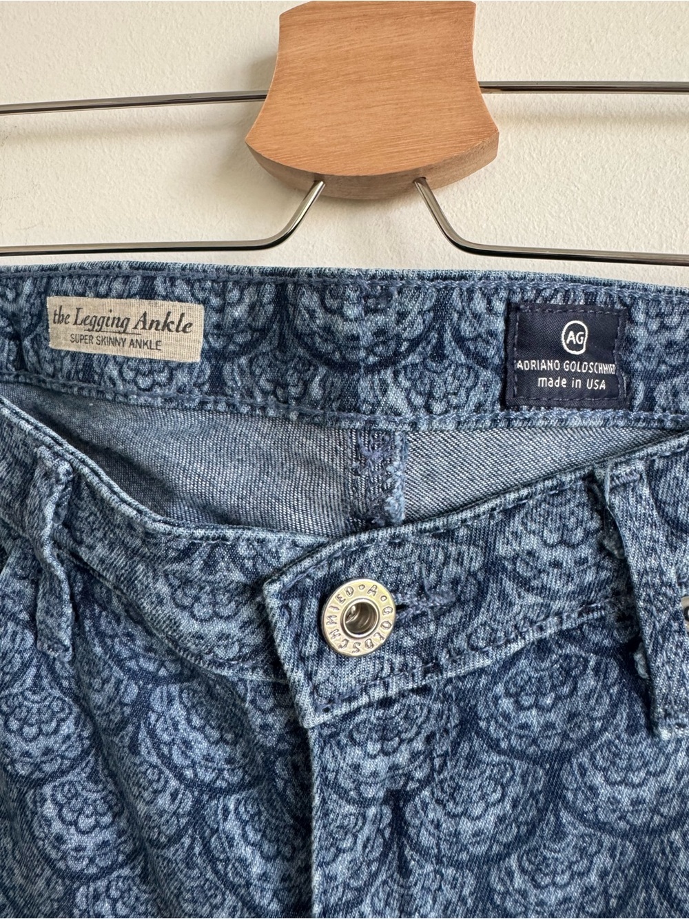 Y2K High End Low Rise Pattern Jeans - Picture 2 of 5